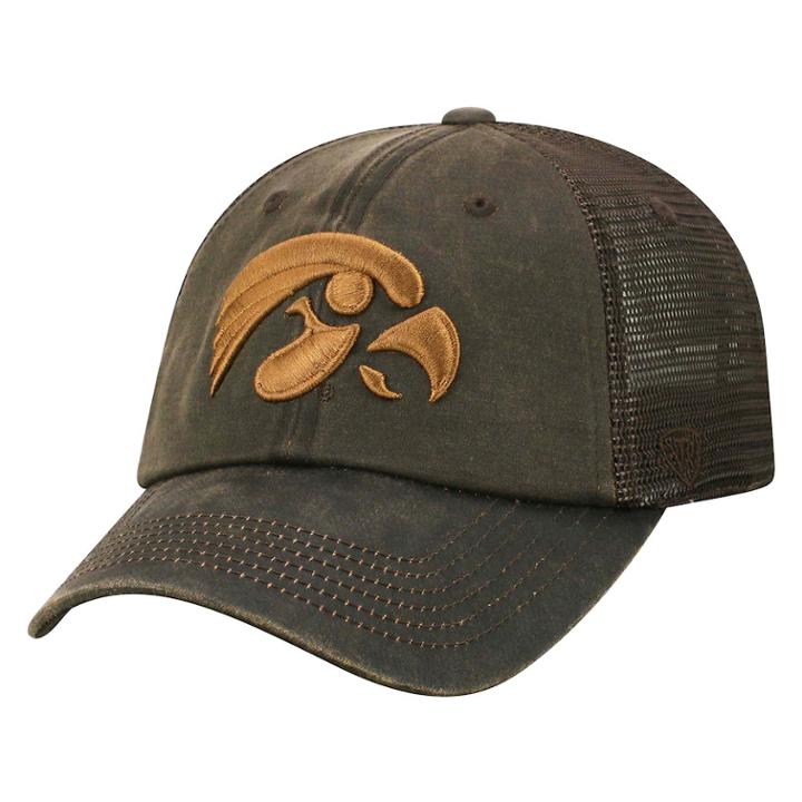 Adult Top Of The World Iowa Hawkeyes Chestnut Adjustable Cap, Men's, Med Brown