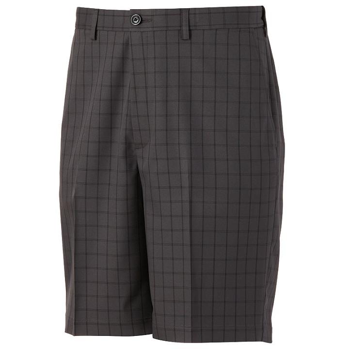 Men's Haggar&reg; Cool 18&reg; Windowpane Performance Shorts, Size: 29, Grey