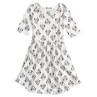 Disney's Minnie Mouse Girls 4-10 Print Skater Dress By Jumping Beans&reg;, Size: 10, Natural