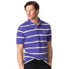 Big & Tall Chaps Classic-fit Striped Pique Polo, Men's, Size: 3xl Tall, Purple