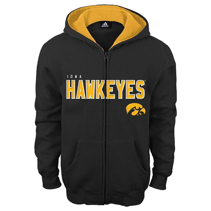 Boys 8-20 Iowa Hawkeyes Team Stated Hoodie, Boy's, Size: S(8), Black