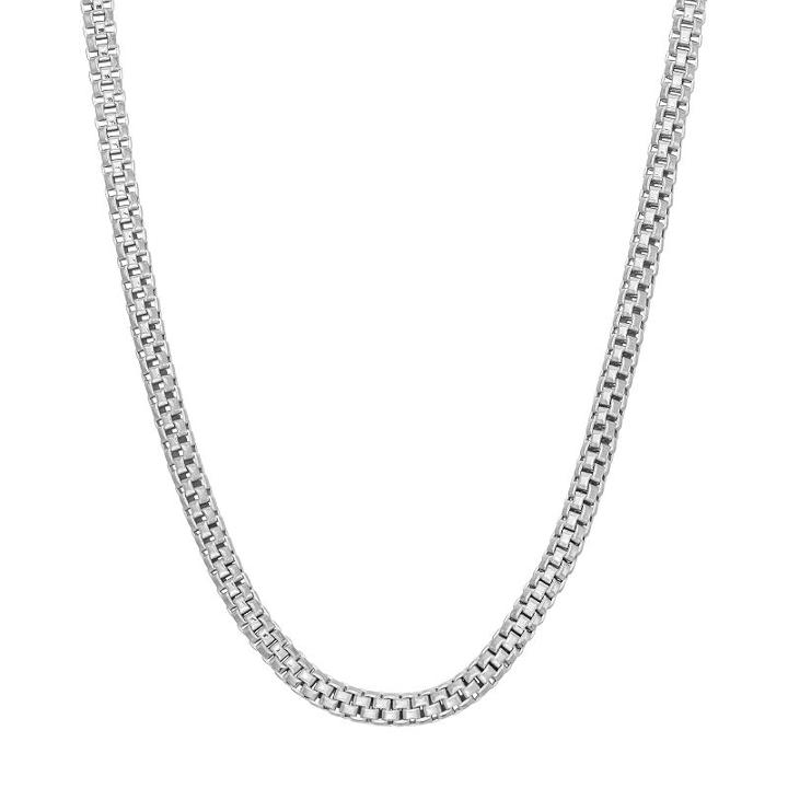 Sterling Silver Popcorn Chain Necklace, Women's, Size: 18, Grey
