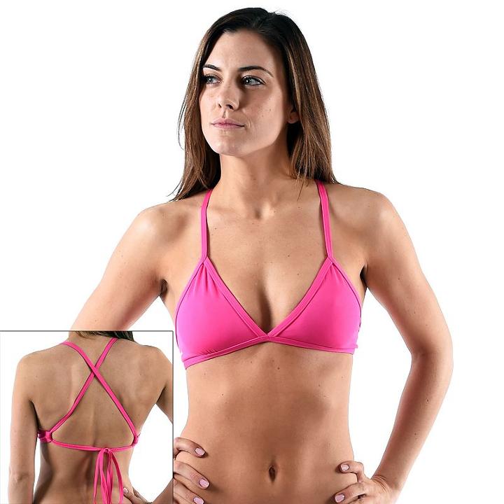 Women's Dolfin Bellas Solid Triangle Bikini Top, Size: Xxs, Lt Brown