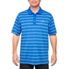 Men's Pebble Beach Classic-fit Striped Easy-care Performance Golf Polo, Size: Large, Dark Blue
