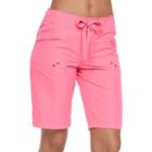 Women's Free Country Cover-up Bermuda Board Shorts, Size: Xl, Brt Pink