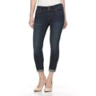 Petite Apt. 9&reg; Modern Fit Skinny Capri Jeans, Women's, Size: 6 Petite, Black