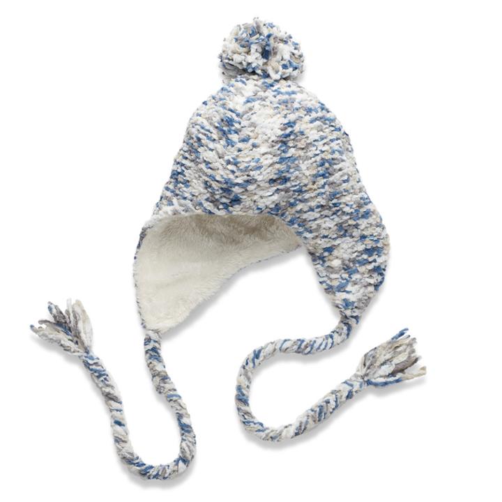 Sonoma Goods For Life&trade; Space-dyed Chenille Cozy Lined Pom Heidi Hat, Women's, Dark Blue