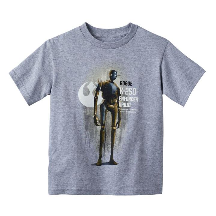 Boys 4-7 Starr Wars: Rogue One K-250 Enforcer Droid Tee, Boy's, Size: 7, Light Grey