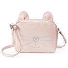 T-shirt & Jeans Metallic Cat Crossbody Bag, Women's, Light Pink