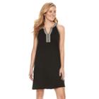 Women's Sonoma Goods For Life&trade; Embroidered Tank Dress, Size: Xl, Black