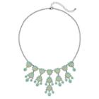 Mudd&reg; Green Beaded Fringe Necklace, Women's