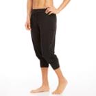 Women's Balance Collection Slouch Jogger Capris, Size: Medium, Black