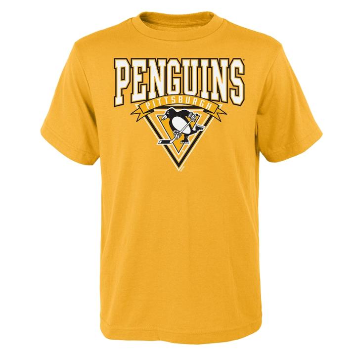 Boys 8-20 Pittsburgh Penguins Banner Tee, Size: M 10-12, Yellow
