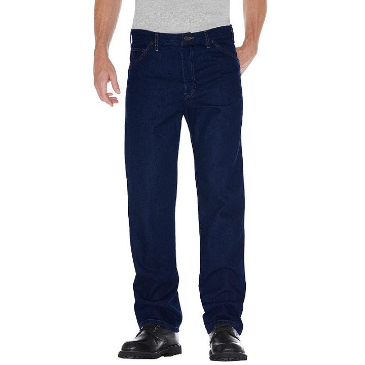 Big & Tall Dickies Regular Straight Fit Jeans, Men's, Size: 56x30, Blue