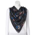 Women's Apt. 9&reg; Floral Chiffon Square Scarf, Oxford