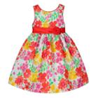 Girls 7-16 American Princess Coral Floral Dress, Girl's, Size: 12, White Oth