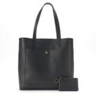Sonoma Goods For Life&trade; Abigail Leather Tote With Pouch, Women's, Black
