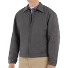 Men's Red Kap Slash Pocket Quilt-lined Jacket, Size: Medium, Grey