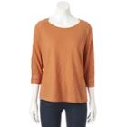 Women's Sonoma Goods For Life&trade; Circle Crochet Tee, Size: Small, Drk Orange