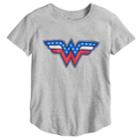 Girls 7-16 Dc Comics Wonder Woman Americana Tee, Size: Small, Med Grey