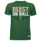 Boys 8-20 Under Armour Milwaukee Bucks Beast On Ball Tee, Size: Medium, Dark Green