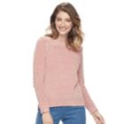 Women's Croft & Barrow&reg; Chenille Boatneck Sweater, Size: Xl, Lt Orange