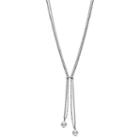 Simply Vera Vera Wang Double Strand Bolo Necklace, Women's, White