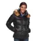 Women's S13 Kylie Faux-fur Trim Down-fill Puffer Jacket, Size: Small, Natural