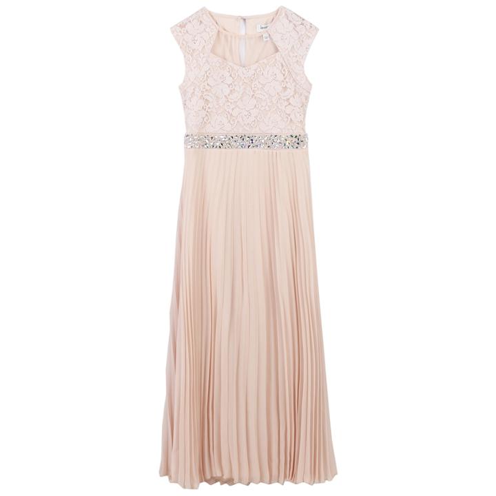 Girls 7-16 Speechless Rhinestone Waist Chiffon Maxi Dress, Size: 8, Light Pink