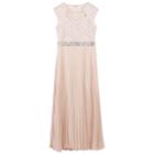 Girls 7-16 Speechless Rhinestone Waist Chiffon Maxi Dress, Size: 8, Light Pink