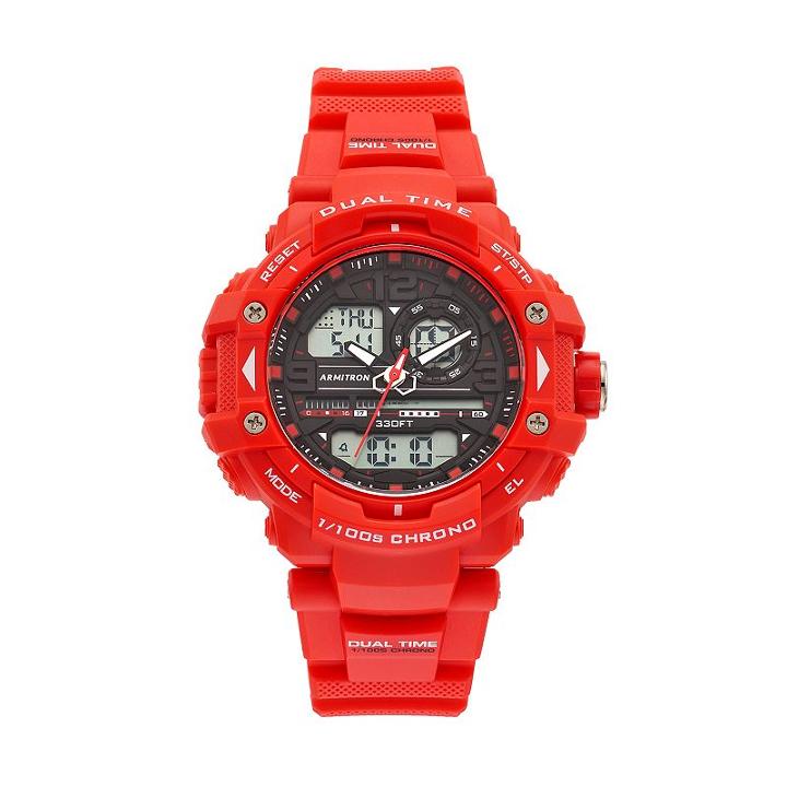Armitron Unisex Analog-digital Chronograph Sport Watch - 20/5062rdb, Red