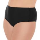 Plus Size Costa Del Sol High-waisted Bikini Bottoms, Women's, Size: 0x, Black