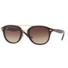 Ray-ban Rb2183 53mm Square Gradient Sunglasses, Women's, Brown Over