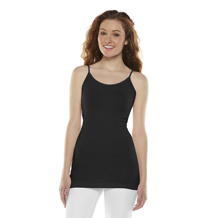 Juniors' So&reg; Seamless Tunic Cami, Girl's, Size: Small, Black