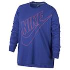 Plus Size Nike Sportswear Long-sleeve Top, Women's, Size: 1xl, Med Purple