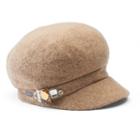 Women's Betmar Rhinestone Cadet Hat, Brown