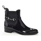 Henry Ferrera Survivor Women's Chelsea Water-resistant Ankle Rain Boots, Size: 7, Black