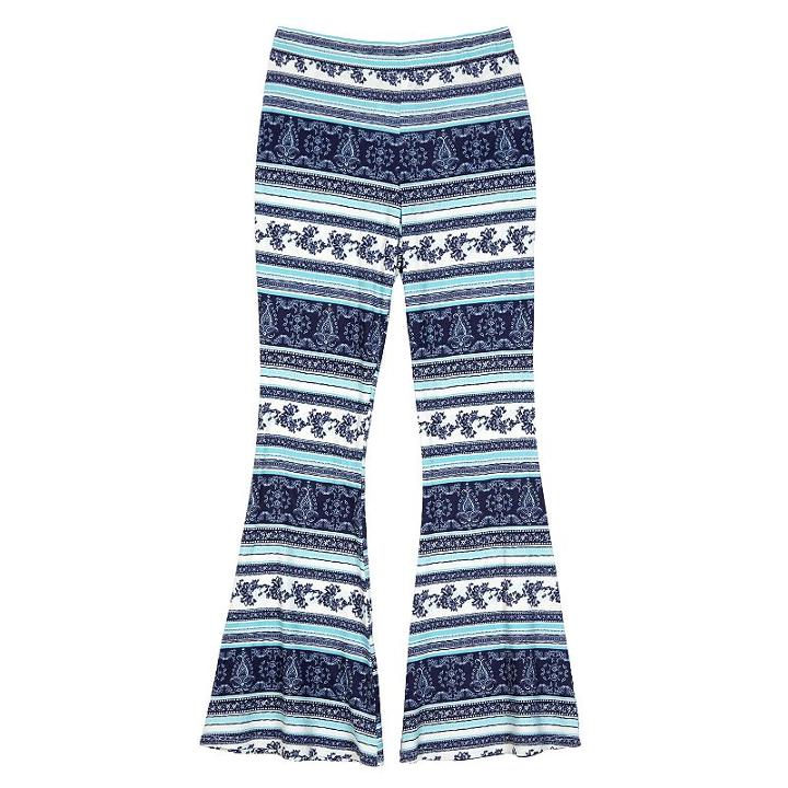 Girls 7-16 Iz Amy Byer Printed Knit Flare Pants, Girl's, Size: Xl, Ovrfl Oth