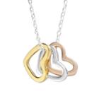 Sterling Silver Heart Necklace, Women's, Size: 18, Grey