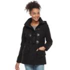 Juniors' Urban Republic Hooded Toggle Coat, Teens, Size: Large, Black