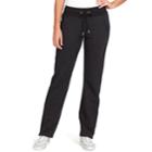 Women's Gloria Vanderbilt Slim Bootcut French Terry Sweatpants, Size: Xl, Black