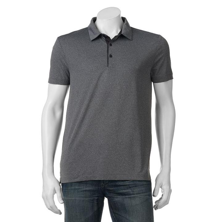Men's Apt. 9&reg; Slim-fit Performance Polo, Size: Large Slim, Black