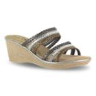 Tuscany By Easy Street Pilato Women's Wedge Sandals, Size: 8 Wide, Ovrfl Oth
