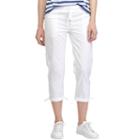 Women's Chaps Twill Straight-leg Pants, Size: Small, White