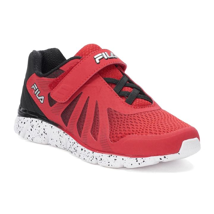 Fila&reg; Fraction 2 Strap Boys' Sneakers, Size: 11 Wide, Dark Red