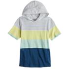 Boys 8-20 Urban Pipeline&reg; Striped Hooded Tee, Size: Medium, Med Green