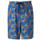 Men's Croft & Barrow&reg; Tropical Stretch Jams Shorts, Size: Small, Blue (navy)