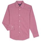 Boys 8-20 Chaps Gingham Button-down Shirt, Size: 10-12, Dark Red