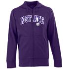 Men's Kansas State Wildcats Signature Zip Front Fleece Hoodie, Size: Large, Purple