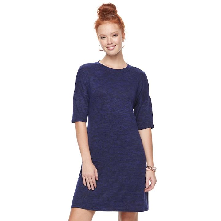 Women's Apt. 9&reg; Knit Shift Dress, Size: Xxl, Drk Purple